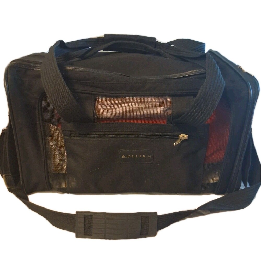 Delta Airline Dog Cat Carrier Travel Fleese Bed